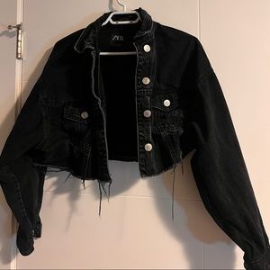 Zara cropped jean jacket